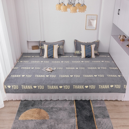 91家纺网 家纺一手货源 找家纺 （总）手艺人 2025新款牛奶绒炕盖榻榻米炕垫新款百褶边K253-K278