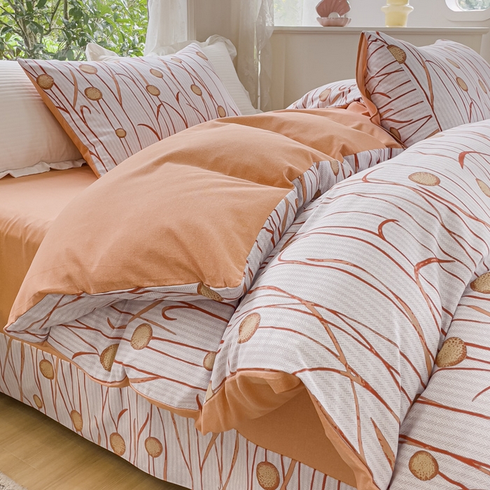 91家纺网 家纺一手货源 找家纺 感遇家纺 2023新款印花系列全棉生态磨毛加厚四件套 奇妙幻想