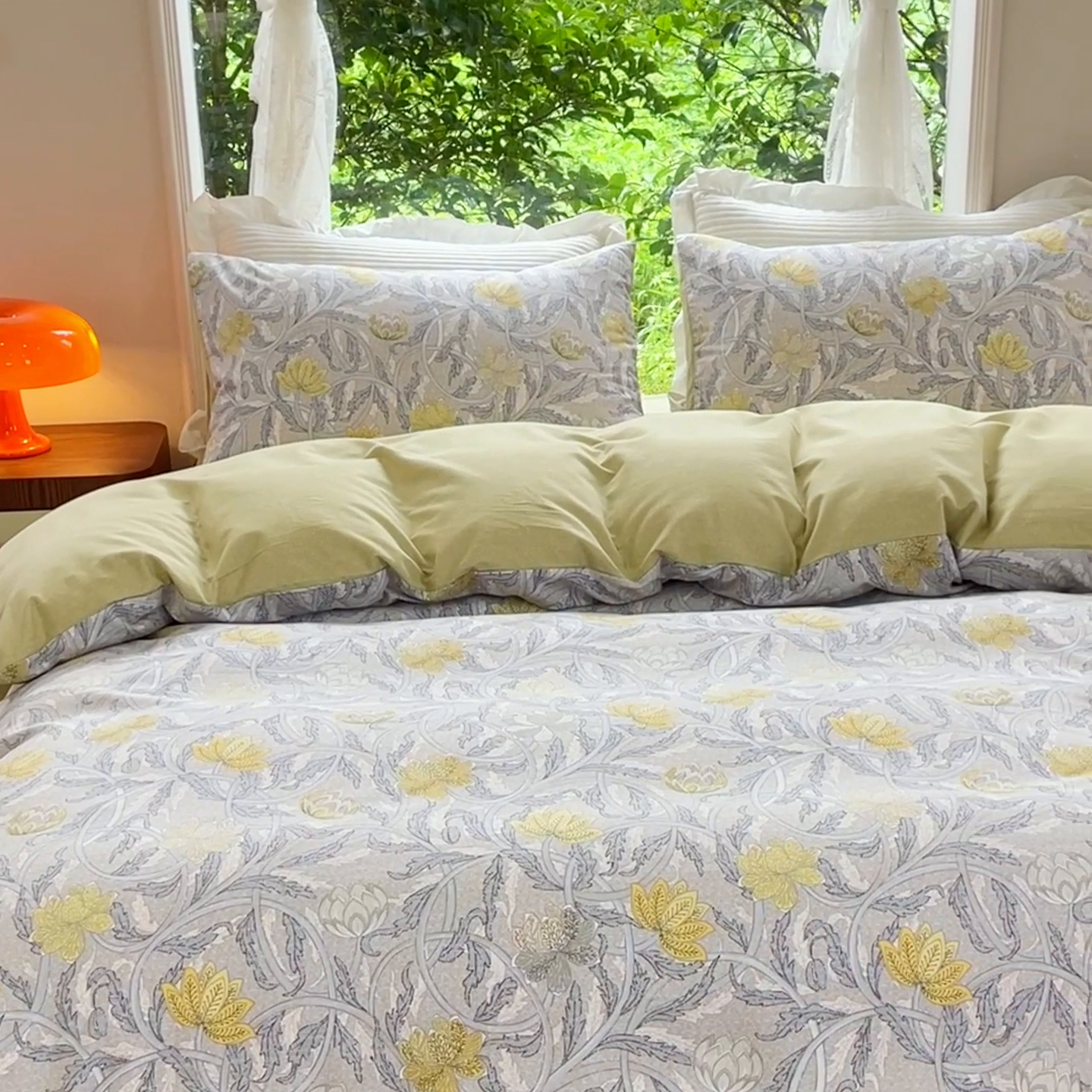 91家纺网 家纺一手货源 找家纺 感遇家纺 2023新款印花系列全棉生态磨毛加厚四件套 漫森