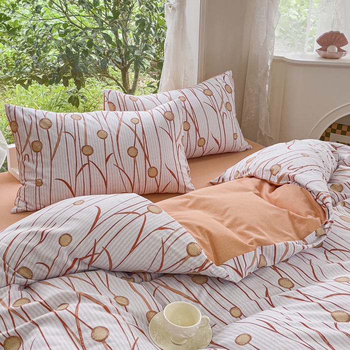 91家纺网 家纺一手货源 找家纺 感遇家纺 2023新款印花系列全棉生态磨毛加厚四件套 奇妙幻想