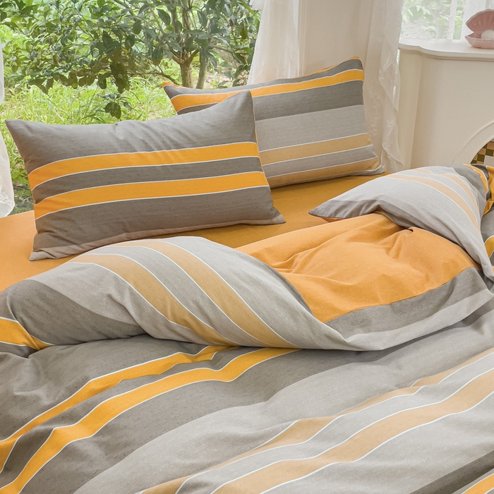 91家纺网 家纺一手货源 找家纺 感遇家纺 2023新款印花系列全棉生态磨毛加厚四件套 简一