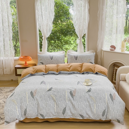 91家纺网 家纺一手货源 找家纺 （总）感遇家纺 2023新款印花系列全棉生态磨毛加厚四件套