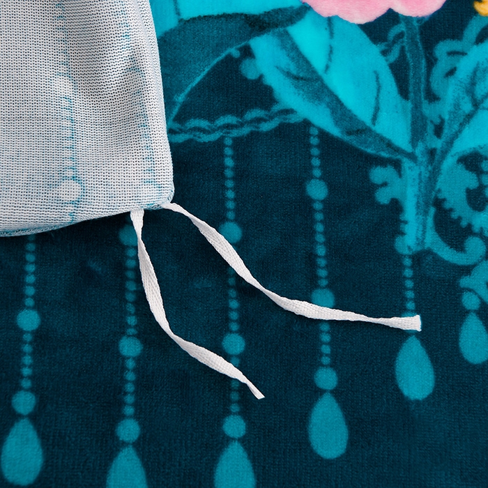 91家纺网 家纺一手货源 找家纺 金柚子 2024新款加厚牛奶绒四件套 富贵袭人