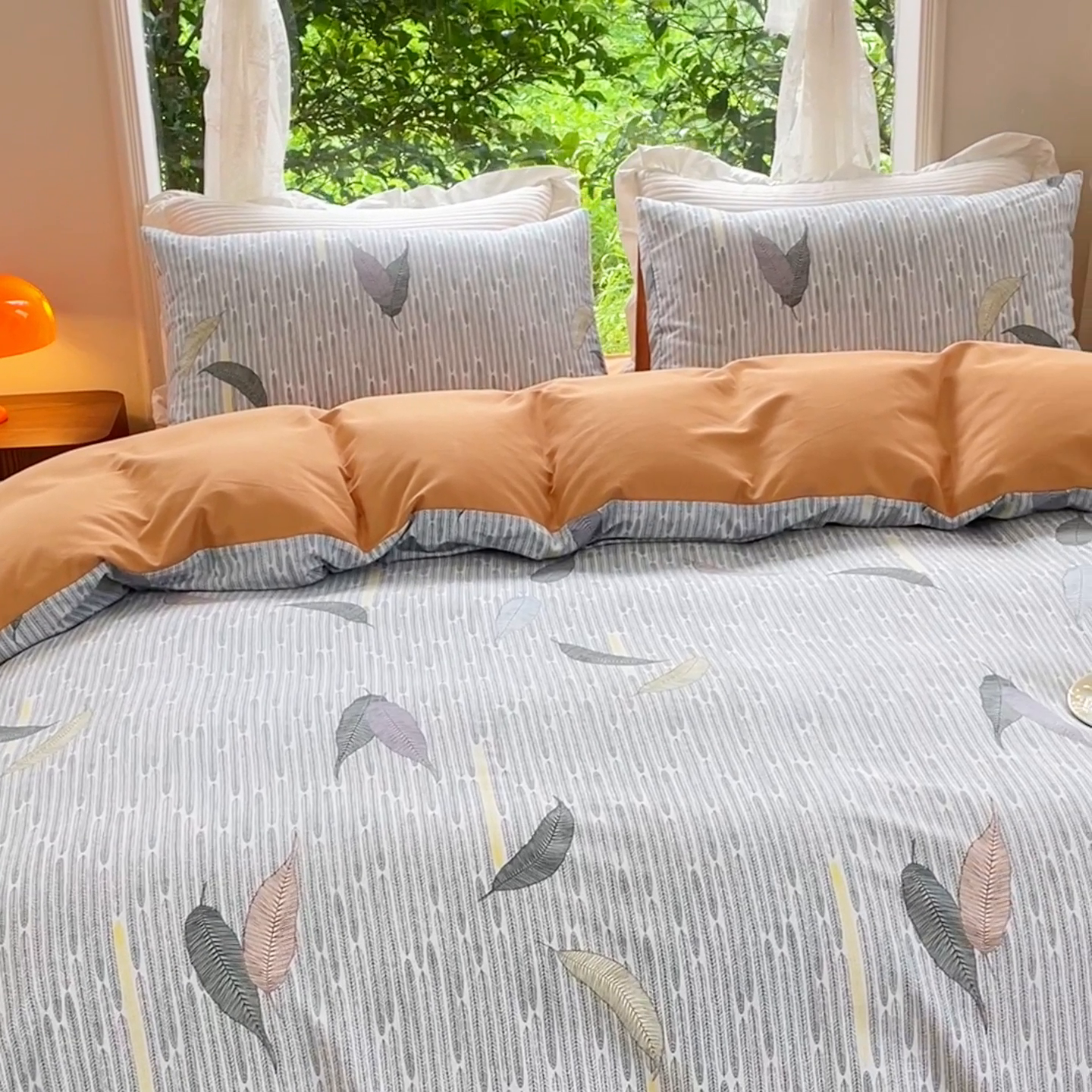 91家纺网 家纺一手货源 找家纺 感遇家纺 2023新款印花系列全棉生态磨毛加厚四件套 秋凉