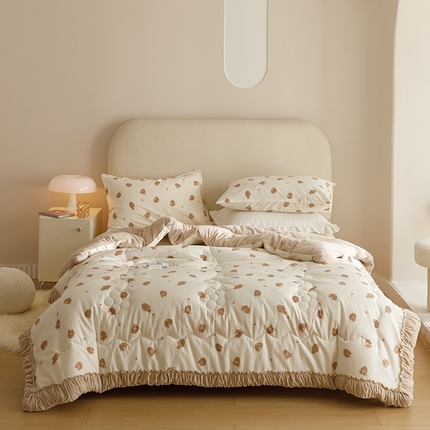 91家纺网 家纺一手货源 找家纺 有货 2023秋冬新款韩式全棉保暖一体被 暴富兔