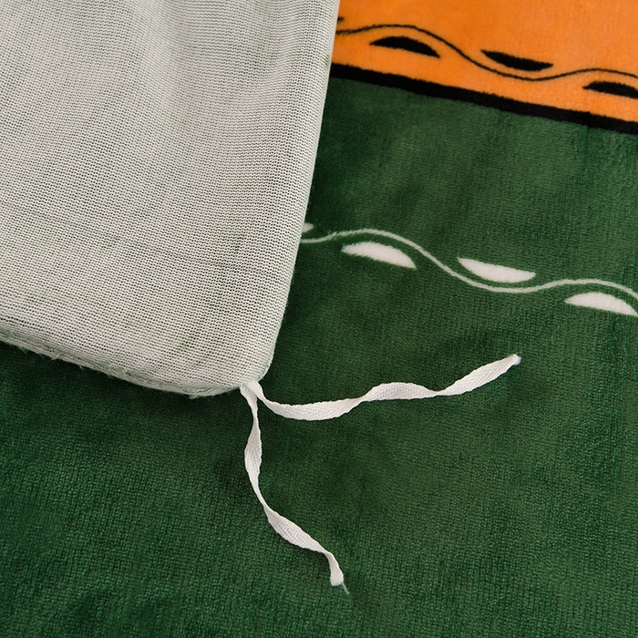 91家纺网 家纺一手货源 找家纺 金柚子 2024新款加厚牛奶绒四件套 快乐心情