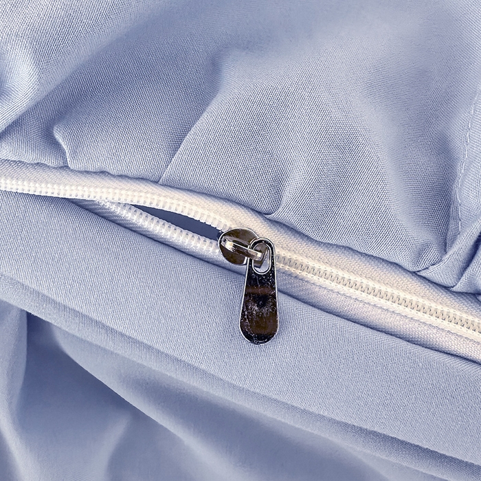 91家纺网 家纺一手货源 找家纺 言熙居 2023新款多巴胺加厚磨毛韩版床裙小清新风四件套 多巴胺-蓝