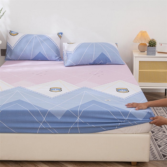 91家纺网 家纺一手货源 找家纺 棉乐町 2025新款老粗布床笠 思绪