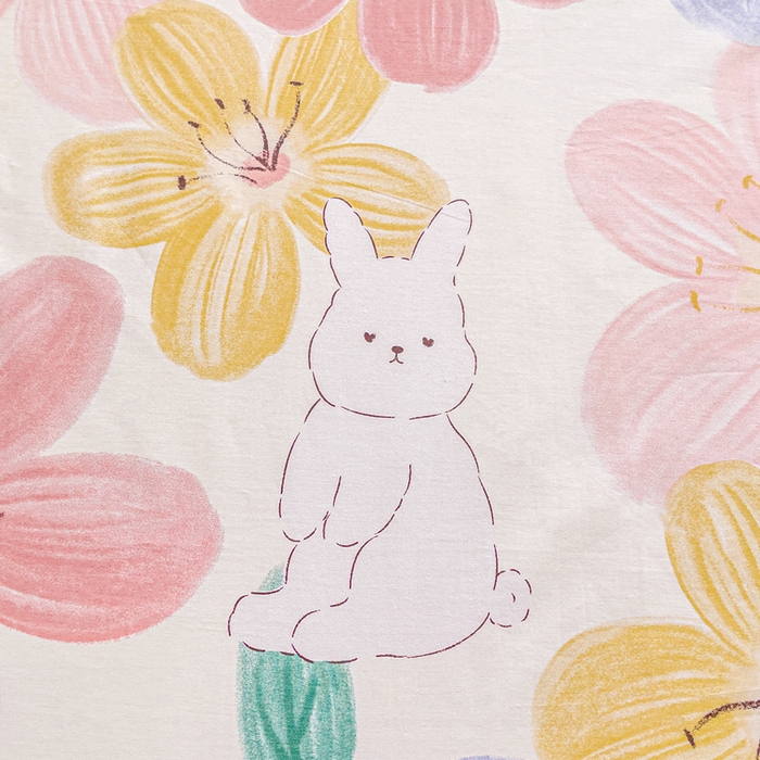 91家纺网 家纺一手货源 找家纺 名兮家居 2023新款全棉简约印花枕套 花甜粉