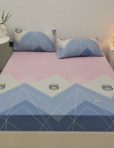 91家纺网 家纺一手货源 找家纺 棉乐町 2025新款老粗布床笠 思绪