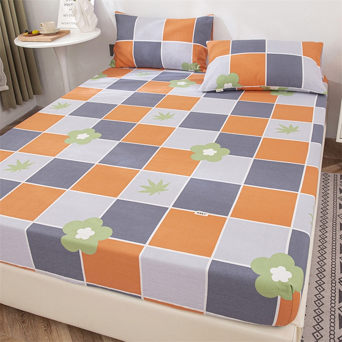 91家纺网 家纺一手货源 找家纺 棉乐町 2025新款老粗布床笠 花间