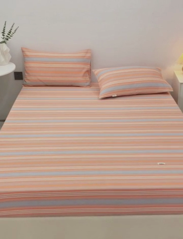 91家纺网 家纺一手货源 找家纺 棉乐町 2025新款老粗布床笠 热恋