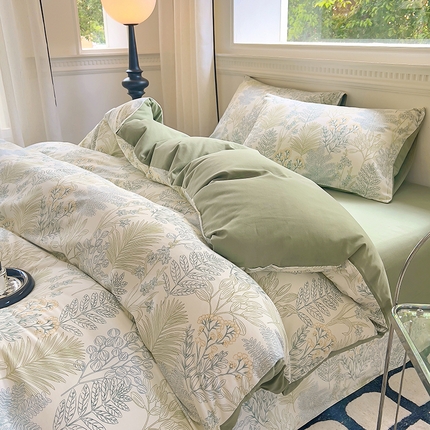 91家纺网 家纺一手货源 找家纺 （总）田野 2023新款全棉加厚活性磨毛四件套