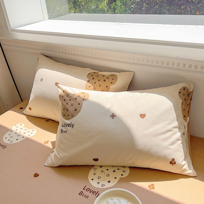 91家纺网 家纺一手货源 找家纺 田野 2023新款全棉加厚活性磨毛四件套 幸运日