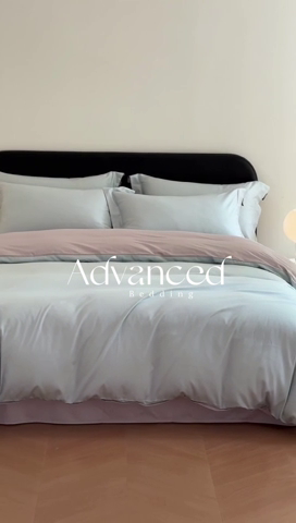 91家纺网 家纺一手货源 找家纺 618家纺2023新款A类50S100支长绒棉全棉双拼炫拼系列四件套 炫拼-松绿咖