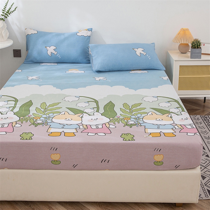 91家纺网 家纺一手货源 找家纺 棉乐町 2025新款老粗布床笠 沐恋