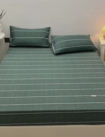 91家纺网 家纺一手货源 找家纺 首爱家纺 2025新款纯棉老粗布床笠 初见