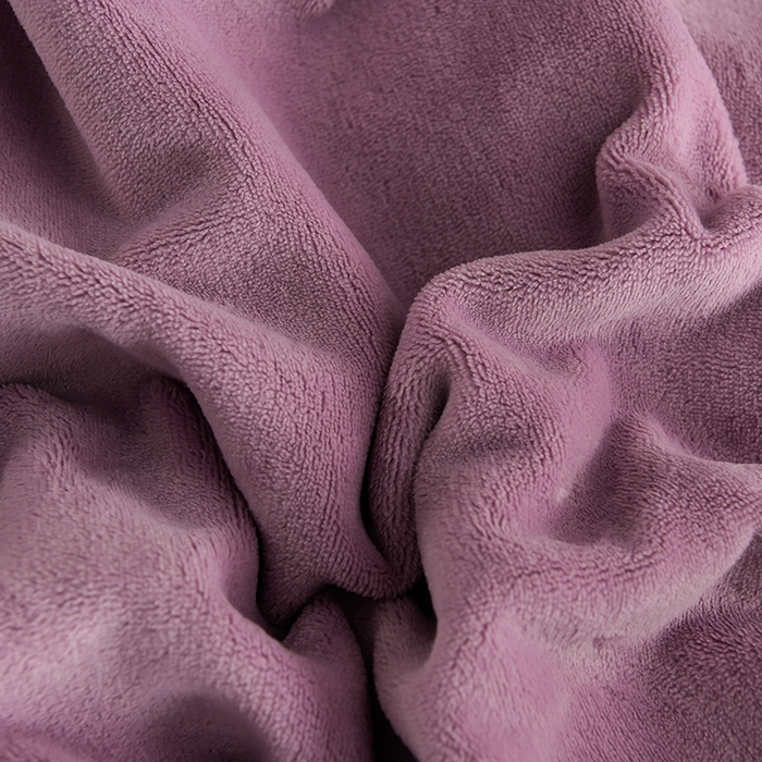 91家纺网 家纺一手货源 找家纺 爱洛 2023新款纯色高克重兔毛绒四件套 香芋-紫