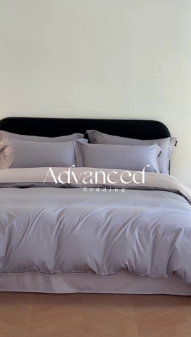 91家纺网 家纺一手货源 找家纺 618家纺2023新款A类50S100支长绒棉全棉双拼炫拼系列四件套 炫拼-火山灰