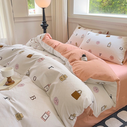 91家纺网 家纺一手货源 找家纺 （总）田野 2023新款全棉加厚活性磨毛四件套