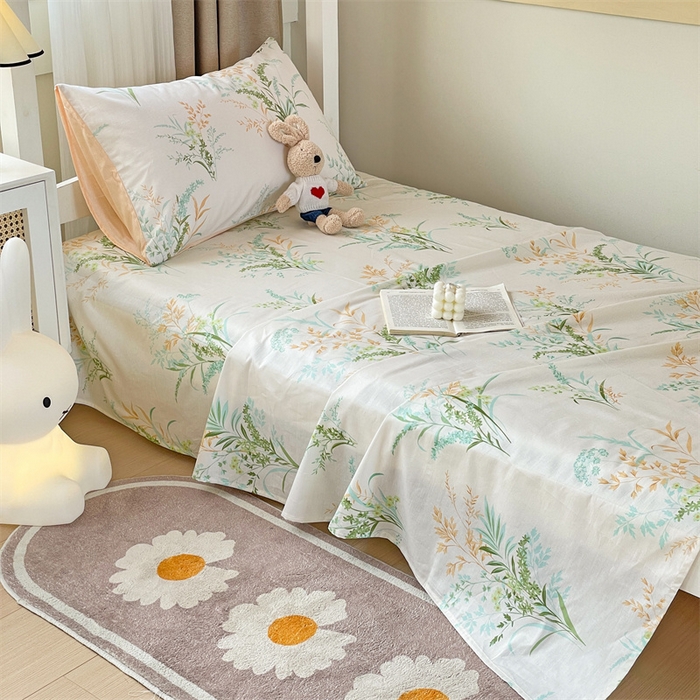 91家纺网 家纺一手货源 找家纺 名兮家居 2023新款全棉简约印花枕套 爱莲娜