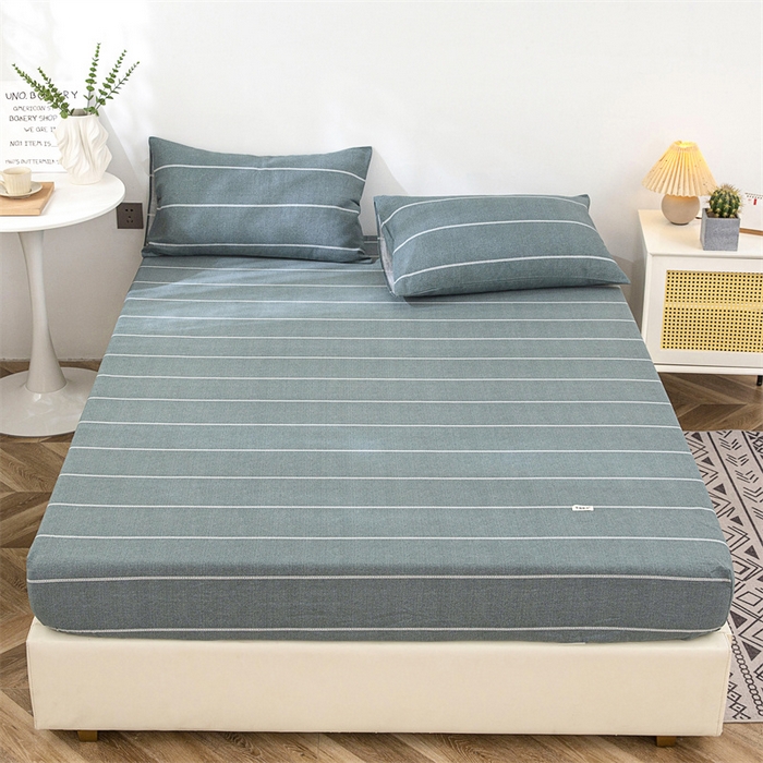 91家纺网 家纺一手货源 找家纺 棉乐町 2025新款老粗布床笠 初见