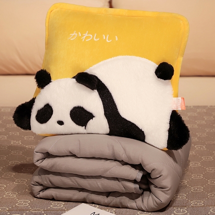 仟亿莱 2023新款日式熊猫系列抱枕被 摊摊熊