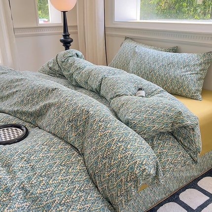 91家纺网 家纺一手货源 找家纺 （总）田野 2023新款全棉加厚活性磨毛四件套