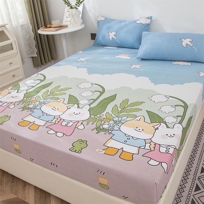 91家纺网 家纺一手货源 找家纺 棉乐町 2025新款老粗布床笠 沐恋