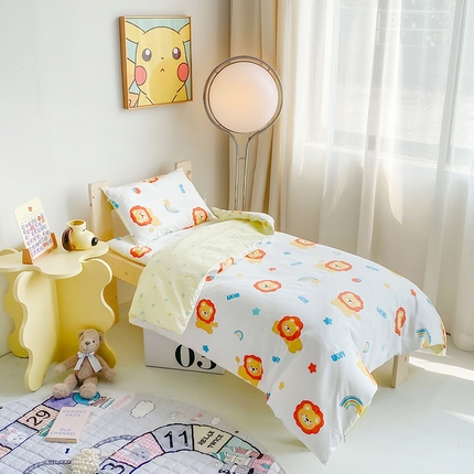 91家纺网 家纺一手货源 找家纺 （总）沁童2023新款60支宝宝全棉儿童全棉三件套，幼儿园六件套一包拎