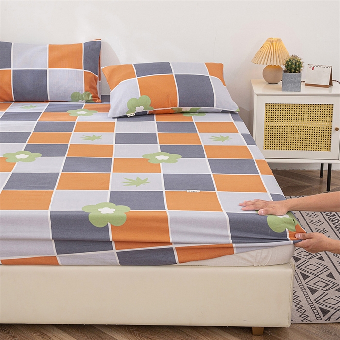 91家纺网 家纺一手货源 找家纺 棉乐町 2025新款老粗布床笠 花间