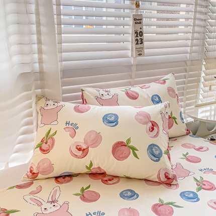 91家纺网 家纺一手货源 找家纺 （总）名兮家居 2023新款全棉简约印花枕套