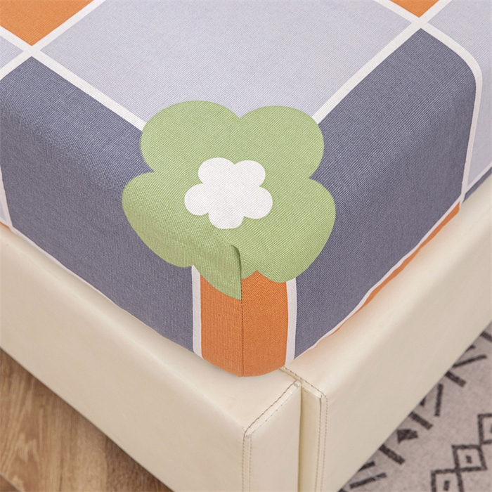 91家纺网 家纺一手货源 找家纺 棉乐町 2025新款老粗布床笠 花间