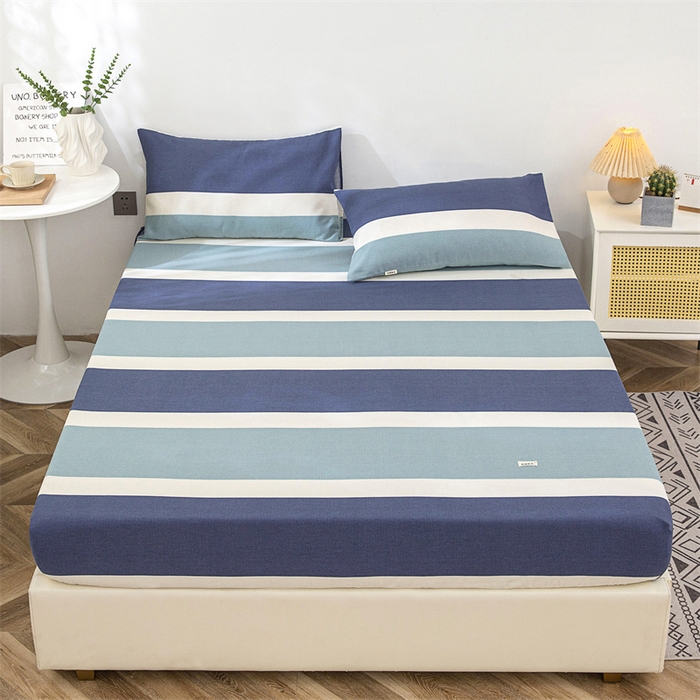 91家纺网 家纺一手货源 找家纺 棉乐町 2025新款老粗布床笠 欢乐