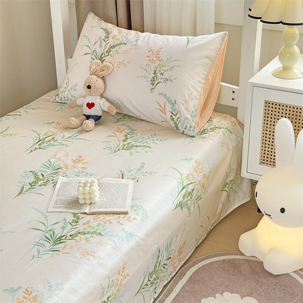 名兮家居 2023新款全棉简约印花枕套 爱莲娜