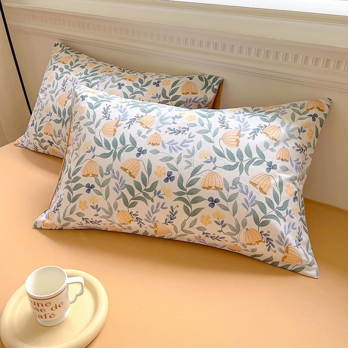 91家纺网 家纺一手货源 找家纺 田野 2023新款全棉加厚活性磨毛四件套 春意