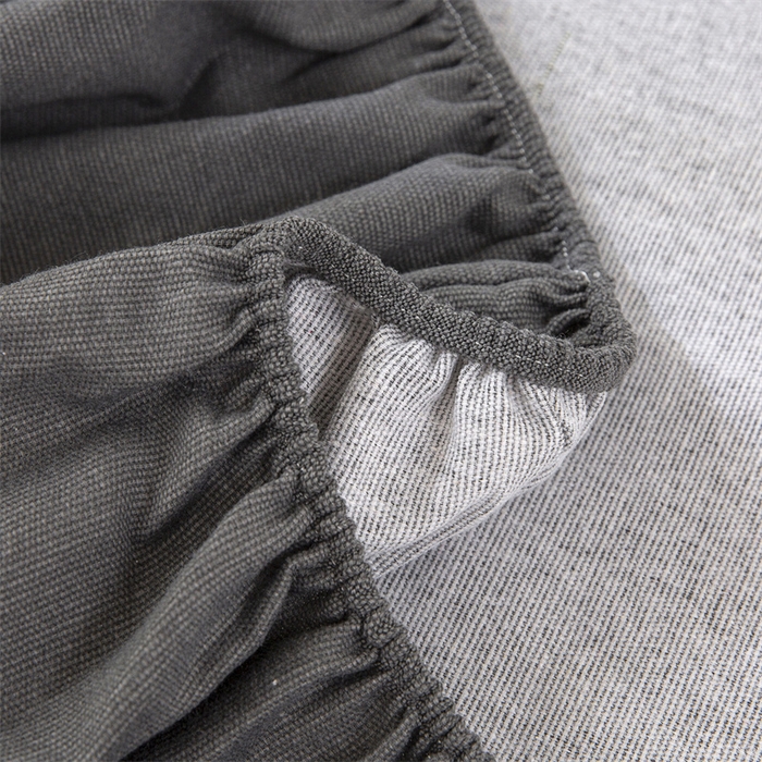 91家纺网 家纺一手货源 找家纺 棉乐町 2025新款老粗布床笠 傍晚