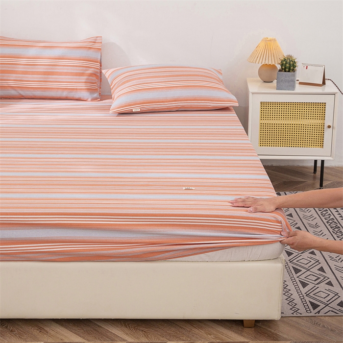 91家纺网 家纺一手货源 找家纺 棉乐町 2025新款老粗布床笠 热恋