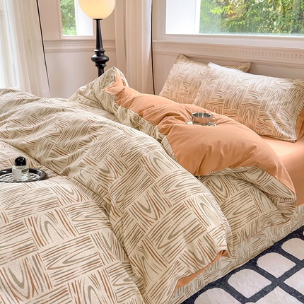 91家纺网 家纺一手货源 找家纺 （总）田野 2023新款全棉加厚活性磨毛四件套