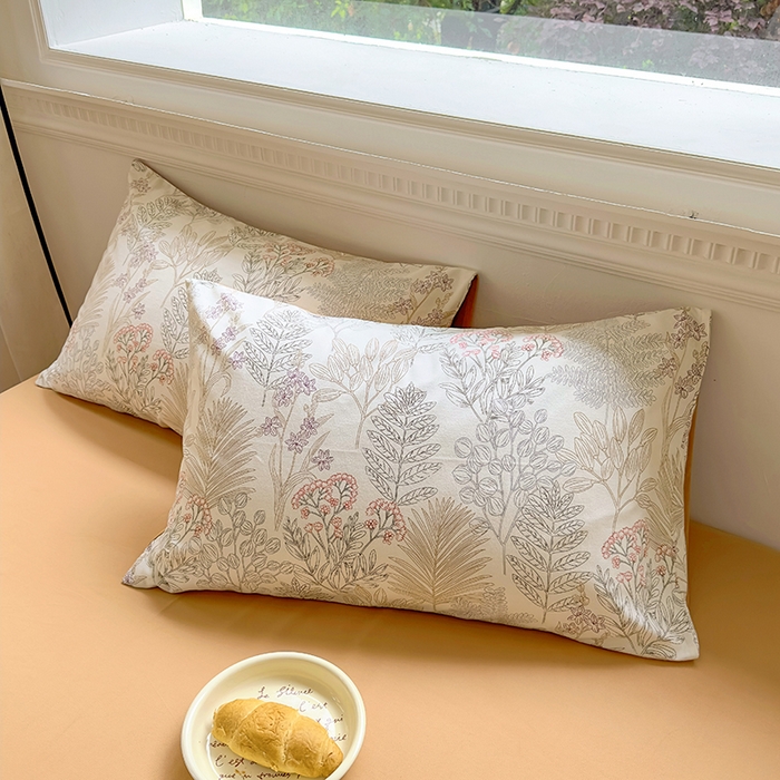 91家纺网 家纺一手货源 找家纺 田野 2023新款全棉加厚活性磨毛四件套 晨晓 桔