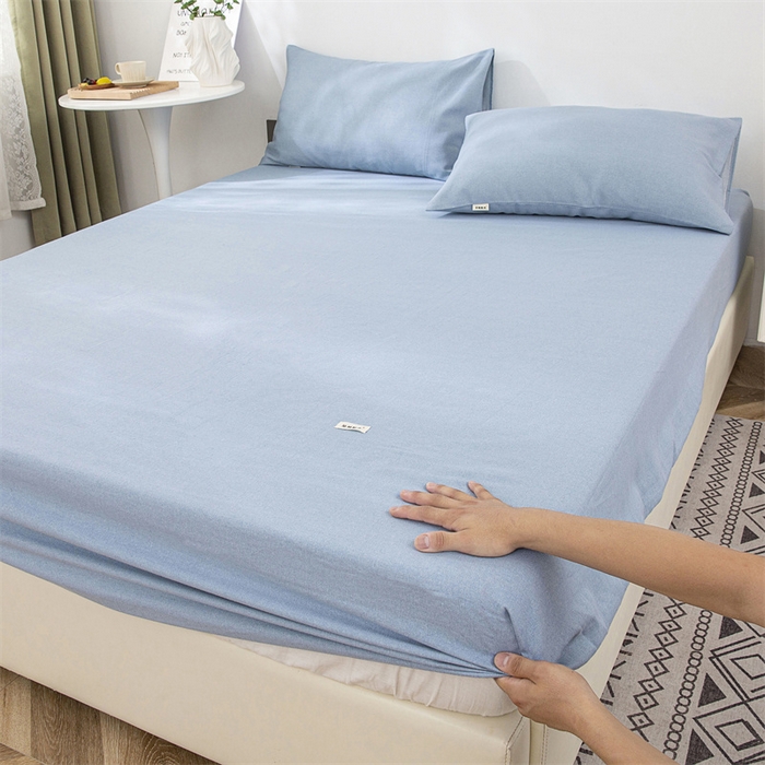 91家纺网 家纺一手货源 找家纺 棉乐町 2025新款老粗布床笠 偶遇