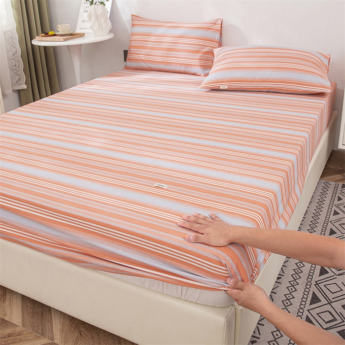 91家纺网 家纺一手货源 找家纺 棉乐町 2025新款老粗布床笠 热恋