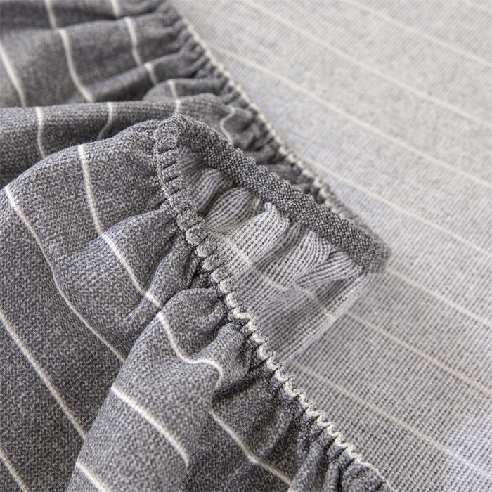 91家纺网 家纺一手货源 找家纺 棉乐町 2025新款老粗布床笠 冷灰