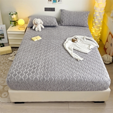 91家纺网 家纺一手货源 找家纺 （总）名兮家居 2023新款高克重加厚兔毛绒床笠