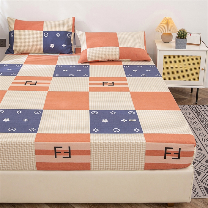 91家纺网 家纺一手货源 找家纺 首爱家纺 2025新款纯棉老粗布床笠 简尚