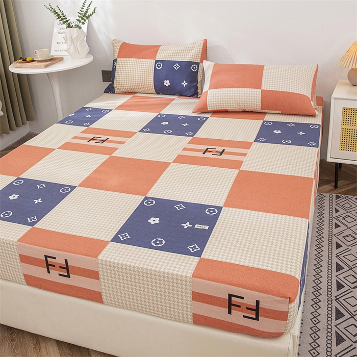 91家纺网 家纺一手货源 找家纺 棉乐町 2025新款老粗布床笠 简尚