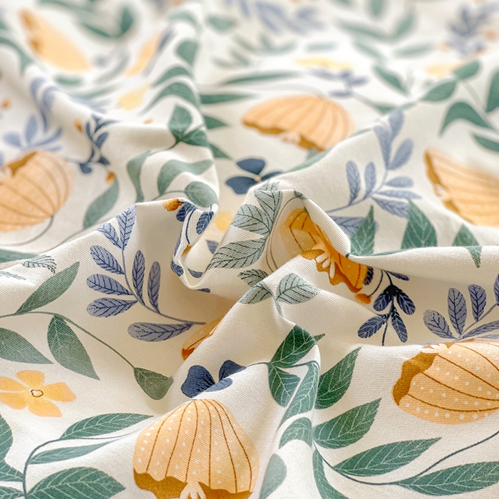 91家纺网 家纺一手货源 找家纺 田野 2023新款全棉加厚活性磨毛四件套 春意