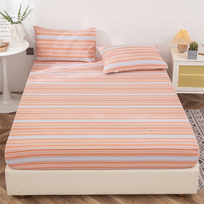 91家纺网 家纺一手货源 找家纺 棉乐町 2025新款老粗布床笠 热恋