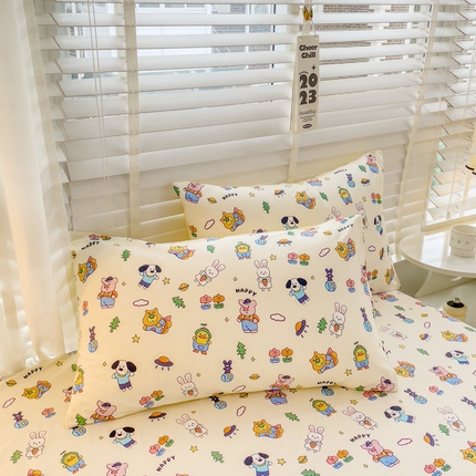 91家纺网 家纺一手货源 找家纺 （总）名兮家居 2023新款全棉简约印花枕套