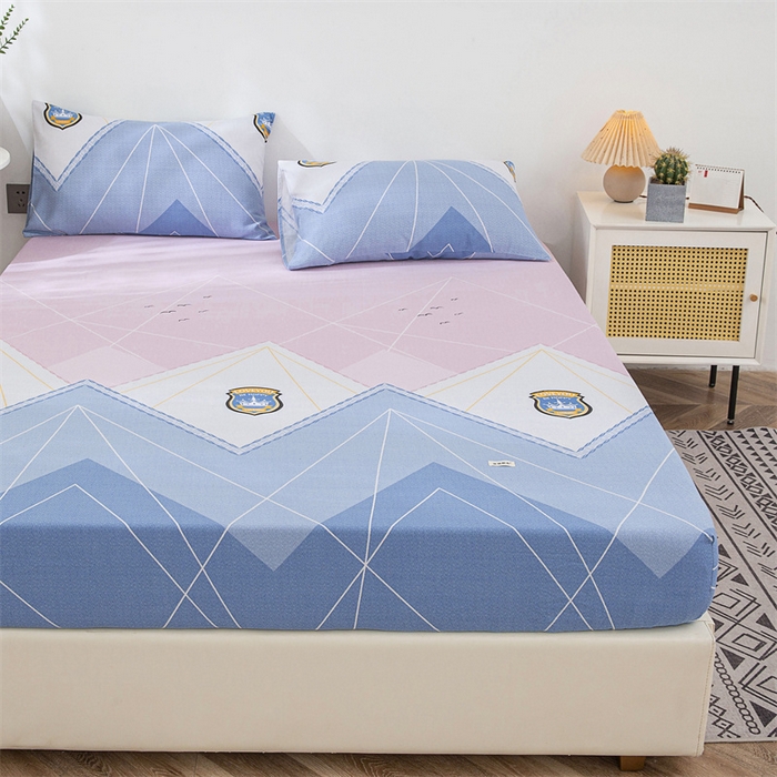 91家纺网 家纺一手货源 找家纺 棉乐町 2025新款老粗布床笠 思绪